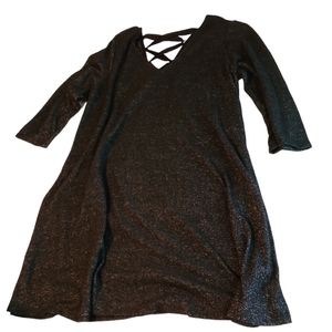 Long sleeve black dress